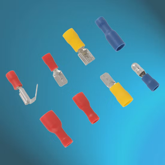 Insulated Wire Connector Ring and Spade Crimp Terminals.