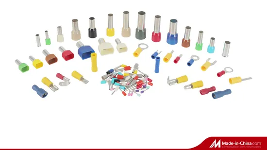 Insulated Wire Connector Ring and Spade Crimp Terminals.